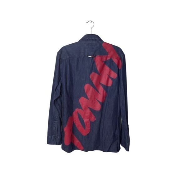 Tommy Hilfiger Denim Mens Long Sleeve Custom Fit Shirt L/G - Picture 2 of 6